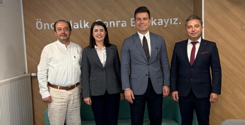 YÜCEL VE EVREN, ÖZKAN'A 'HAYIRLI OLSUN' ZİYARETİNDE BULUNDU